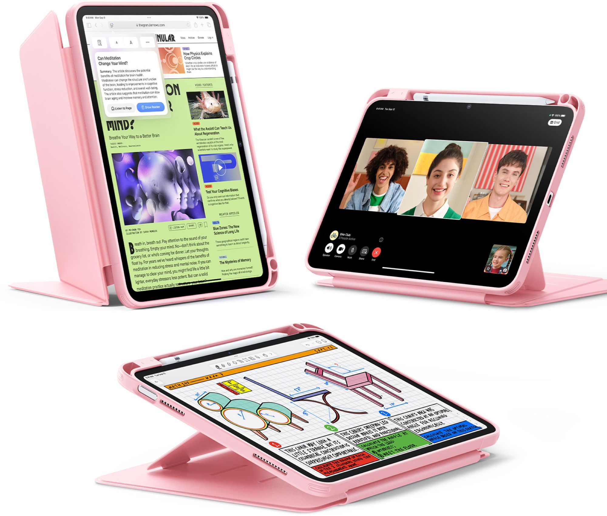 ESR Flip Hybrid Case | Apple iPad 11" (2025) / iPad 10,9" (2022) | pink | 1B21200303
