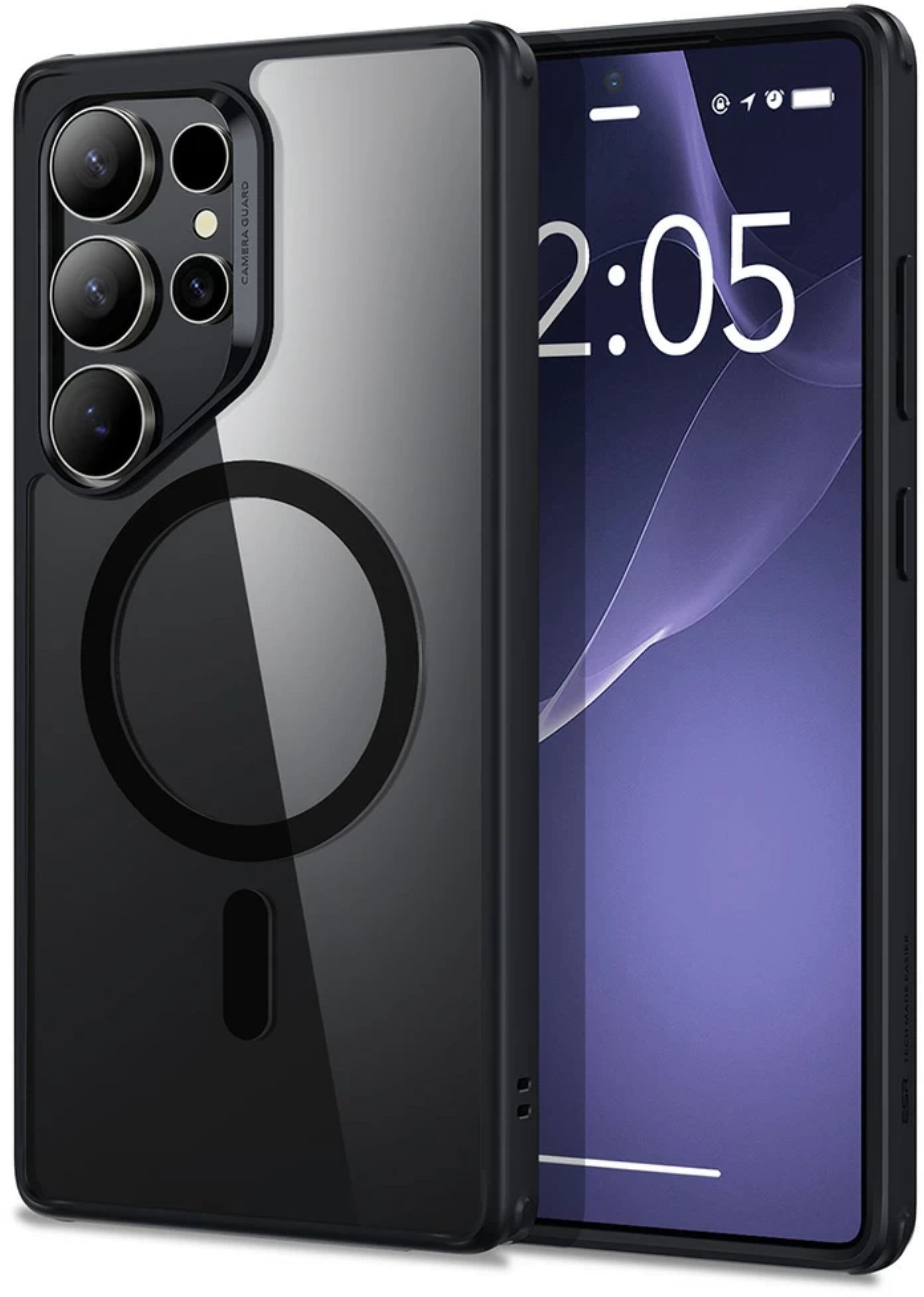 ESR Classic Hybrid HaloLock Case | Samsung Galaxy S25+ | transparent/schwarz | 1A81000202