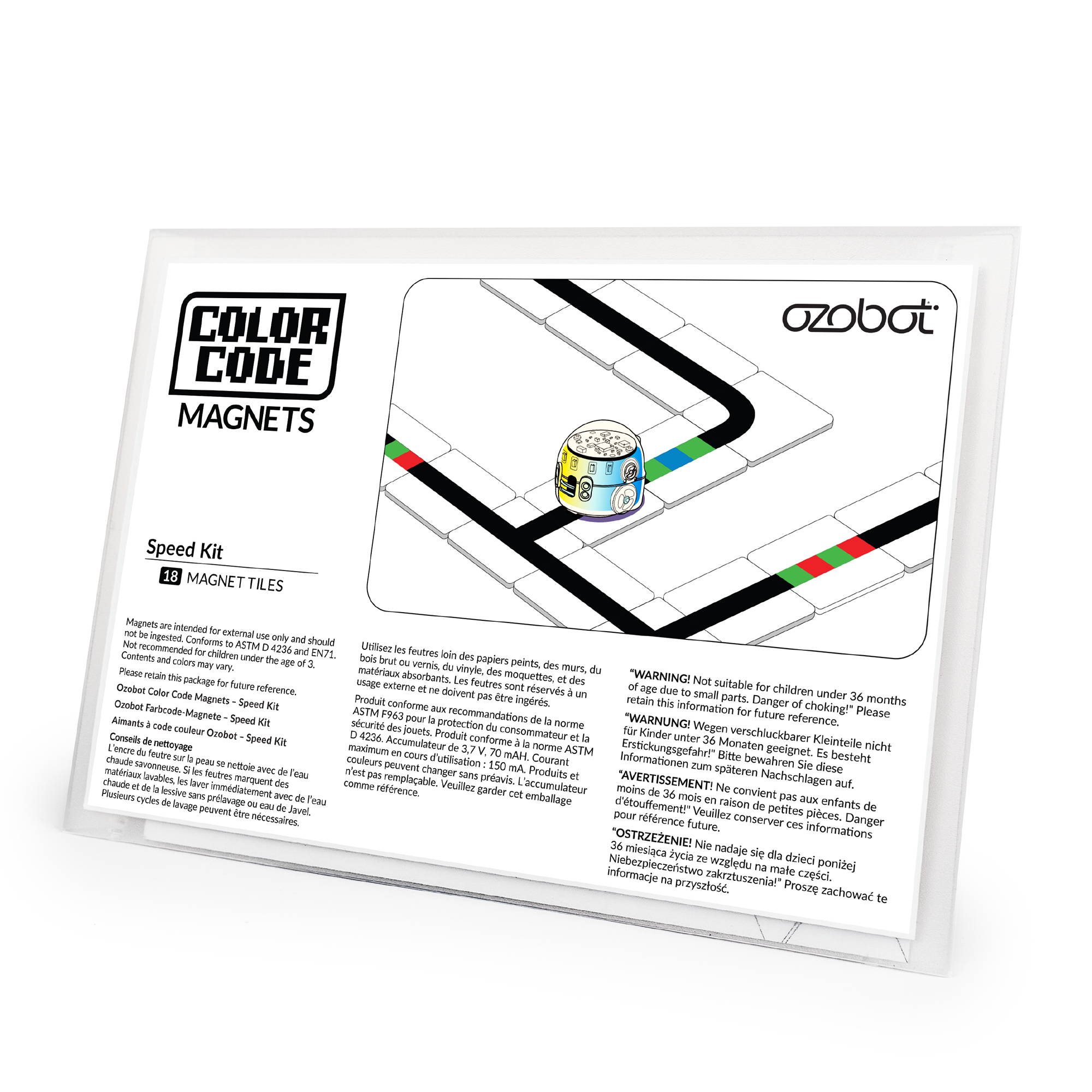 Ozobot Farbcode Magnete Speed Set | (18 Magnete) | 035016-01