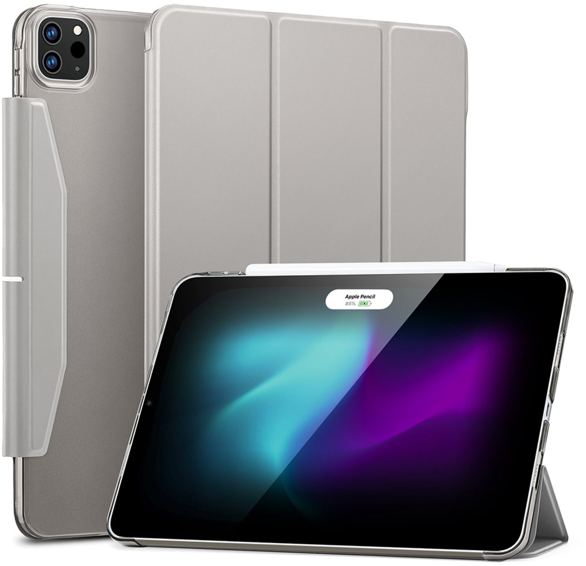 ESR Ascend Trifold Case | Apple iPad Pro 11" (2025 & 2024) | grau (transparent) | 1B2080304