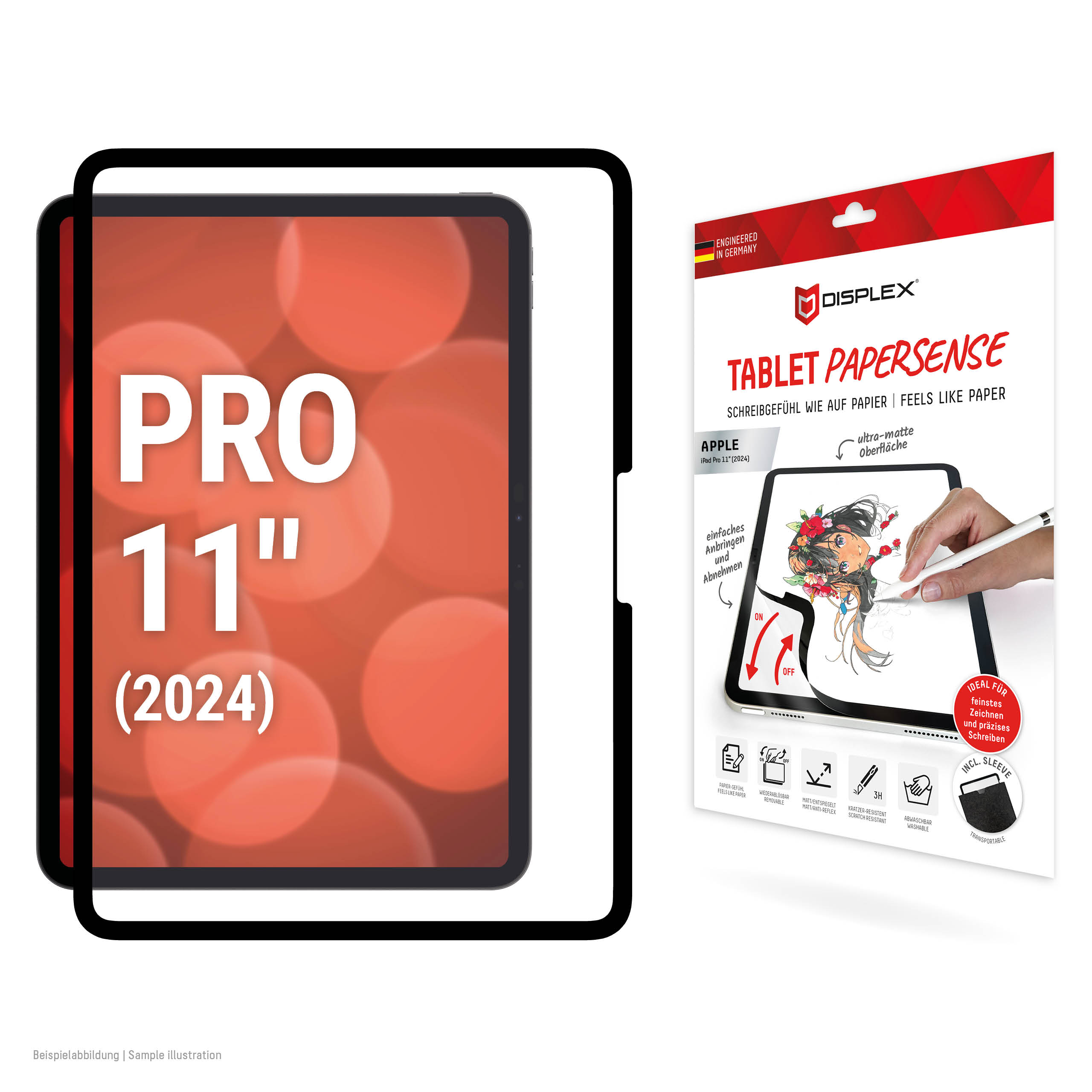 DISPLEX PaperSense Schreibfolie | Apple iPad Pro 11" (2025 & 2024) | 01986 DISPLEX PaperSense Schreibfolie | Apple iPad Pro 11" (2025 & 2024) | 01986