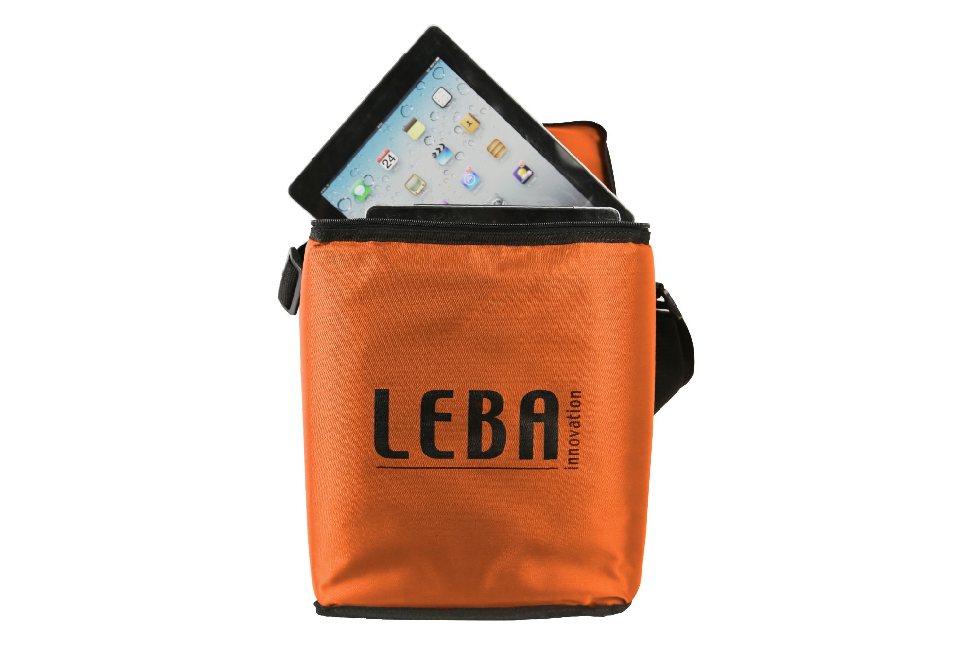 LEBA NoteBag 5 Tablet Lade- und Aufbewahrungstasche | USB-C / 90W / PD 3.0 | 11" | orange | bulk | NB2-5T-ORA-UC-SC