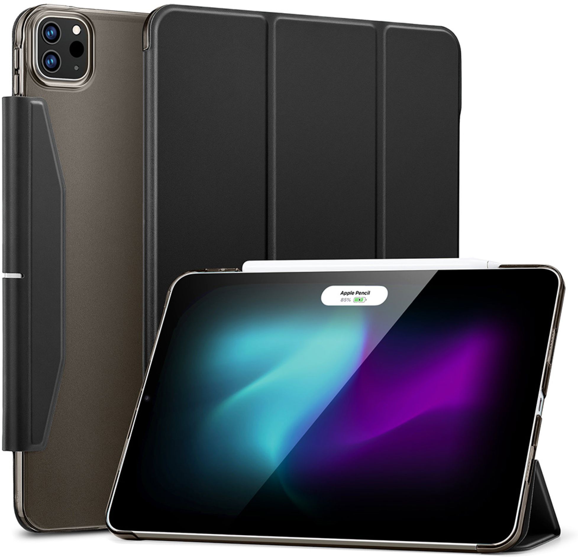 ESR Ascend Trifold Case | Apple iPad Pro 13" (2025 & 2024) | schwarz (transparent) | 1B2090104