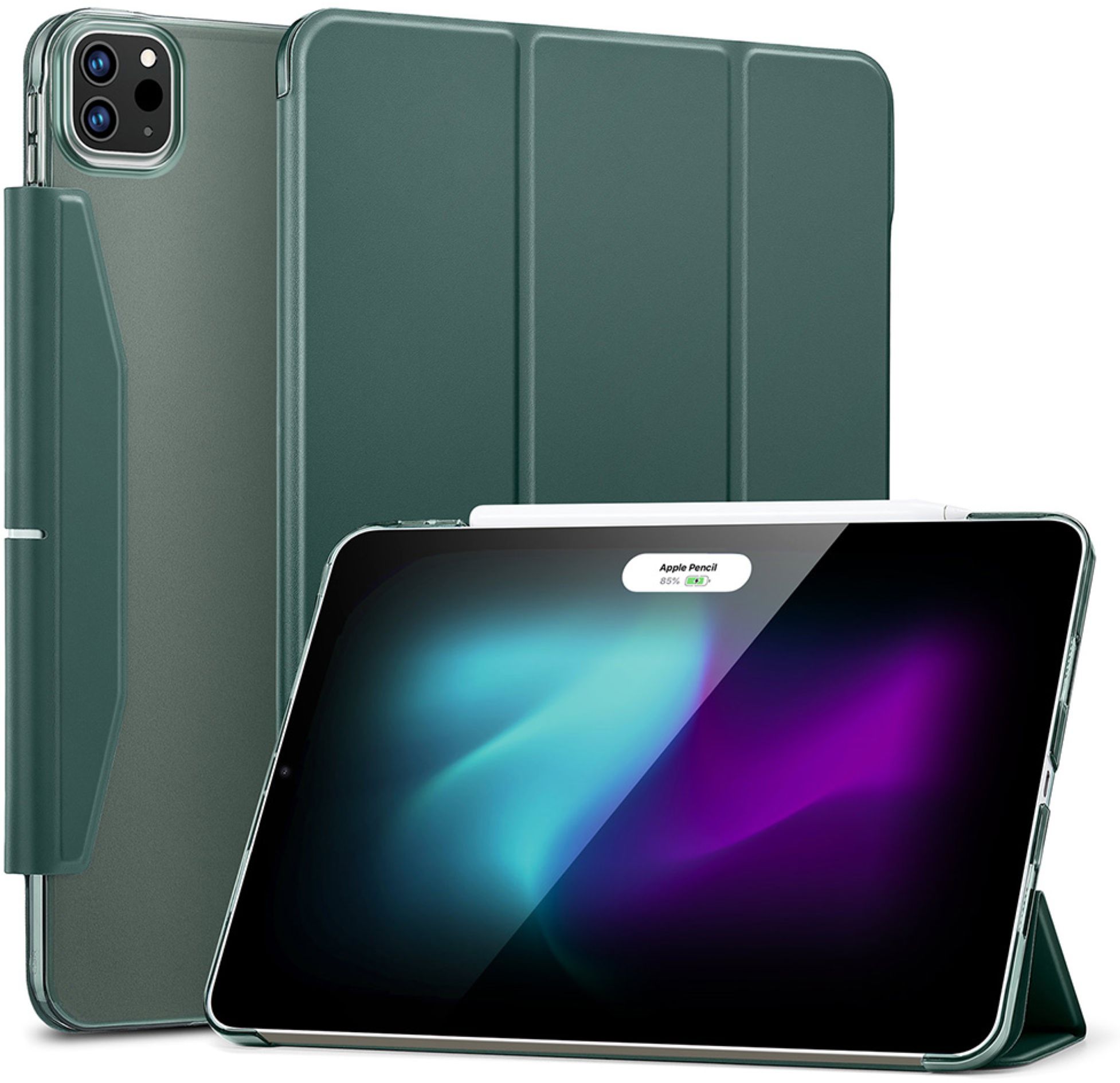 ESR Ascend Trifold Case | Apple iPad Pro 13" (2025 & 2024) | forest grün (transparent) | 1B2090204