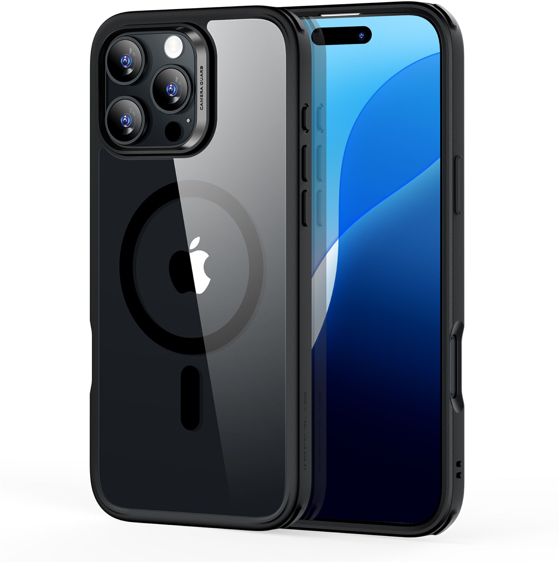 ESR Classic Hybrid HaloLock Case | Apple iPhone 16 Pro Max | transparent/schwarz | 1A7700302