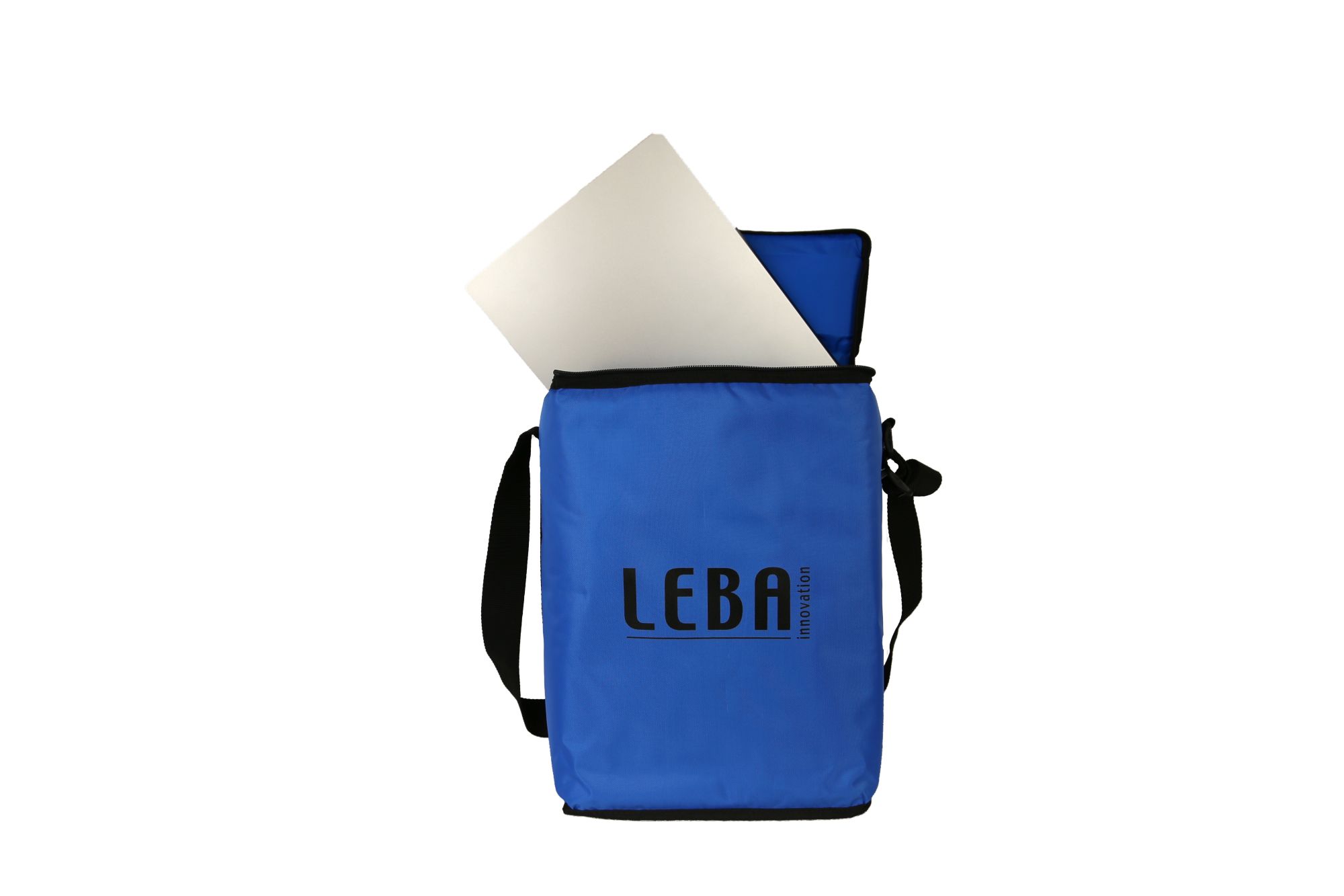 LEBA NoteBag 5 groß Laptop/Tablet Lade- und Aufbewahrungstasche | USB-C / 90W / PD 3.0 | 13" | blau | bulk | NB2L-5-UC-BLU-SC