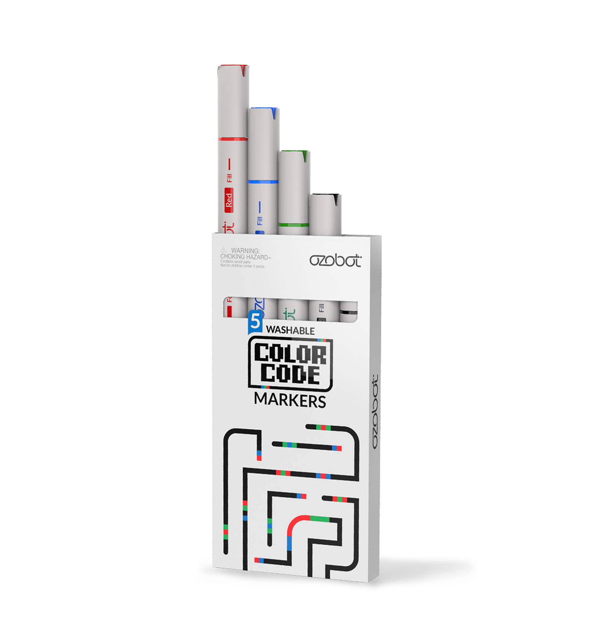 Ozobot Markierungsset Farbe | abwaschbar | 5er Set | 30002MRK