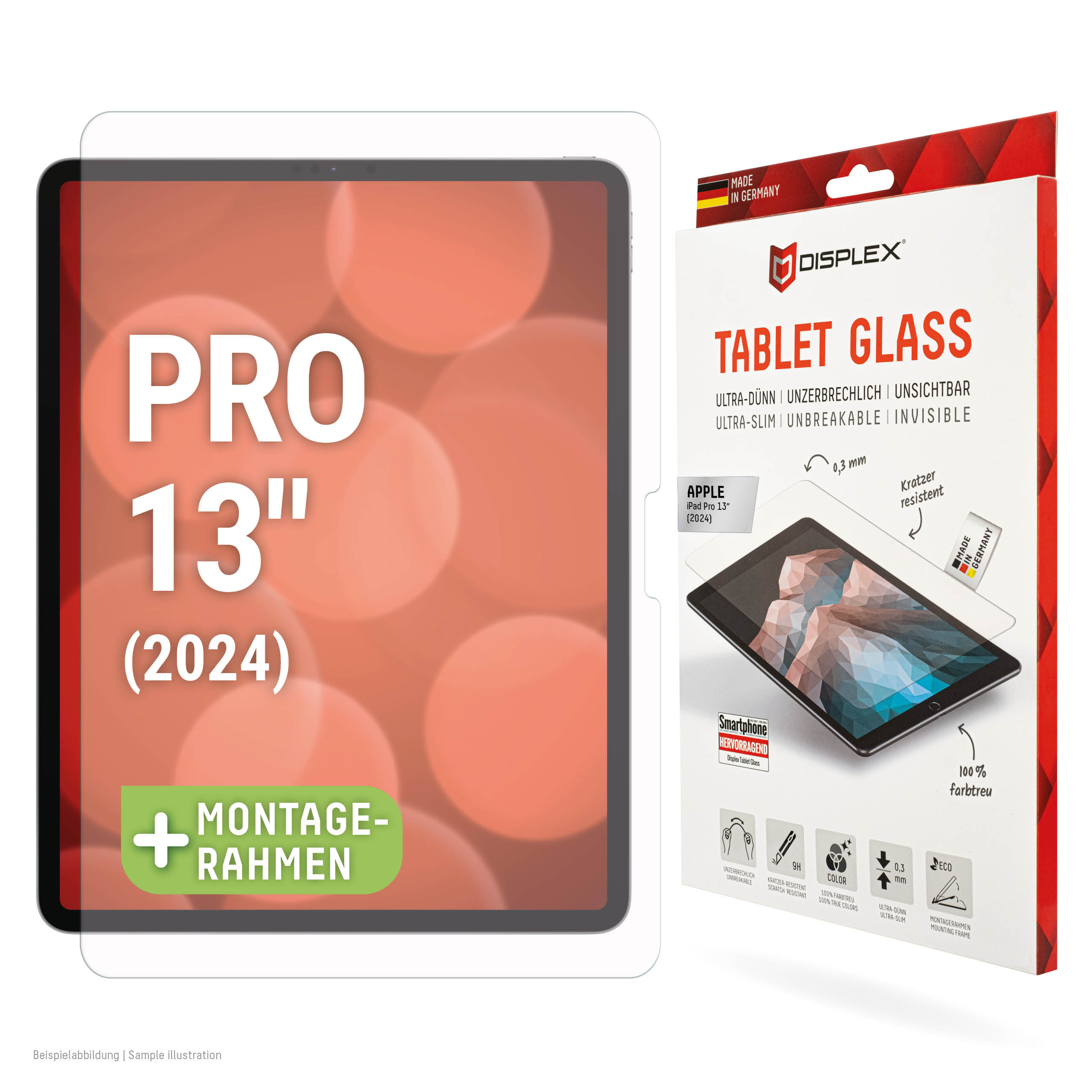 DISPLEX Tablet Glass Displayschutzfolie | Apple iPad Pro 13" (2025 & 2024) | 01961